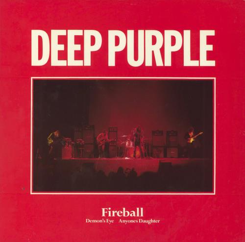 Deep Purple Fireball + Promo Stickered Sleeve 12" vinyl single (12 inch record / Maxi-single) UK DEE12FI798978
