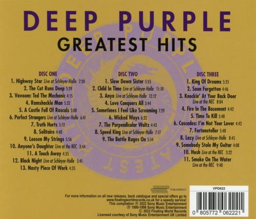 Deep Purple Greatest Hits - Sealed 3-CD album set (Triple CD) UK DEE3CGR803306
