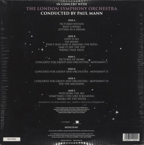 Deep Purple In Concert With The London Symphony Orchestra - Sealed 3-LP vinyl record set (Triple LP Album) UK DEE3LIN871967