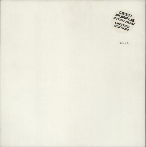 Deep Purple Interview - Numbered - Hype Sticker vinyl LP album (LP record) UK DEELPIN865165