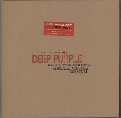 Deep Purple Live In Newcastle 2001 - Red Vinyl - Stickered Shrink 3-LP vinyl record set (Triple LP Album) UK DEE3LLI741432