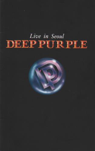 Deep Purple Live In Seoul tour programme South Korean DEETRLI678813