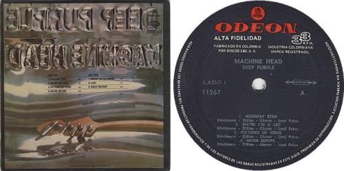 Deep Purple Machine Head vinyl LP album (LP record) Colombian DEELPMA308008