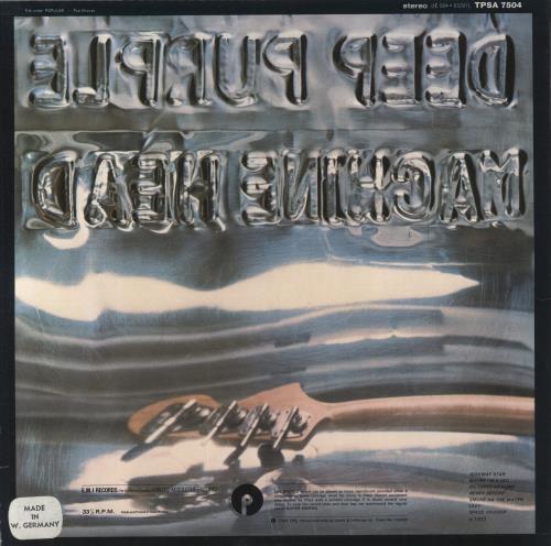 Deep Purple Machine Head vinyl LP album (LP record) German DEELPMA863167