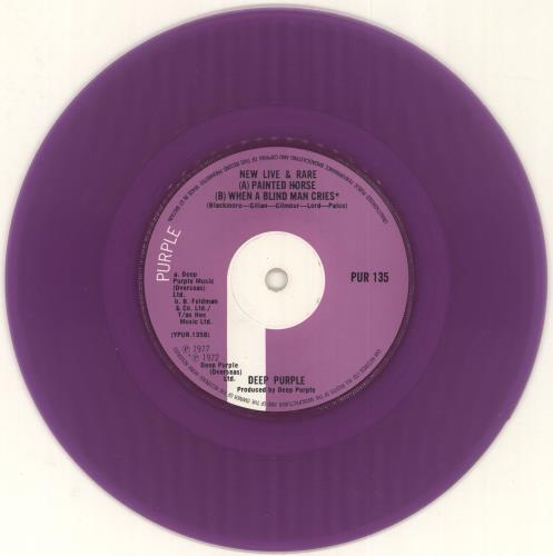 Deep Purple New Live & Rare EP - Purple Vinyl + Sleeve - EX 7" vinyl single (7 inch record / 45) UK DEE07NE722301