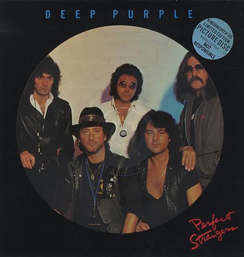 Deep Purple Perfect Strangers - Hype Stickered picture disc LP (vinyl picture disc album) UK DEEPDPE106315