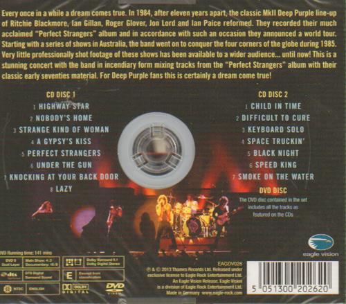 Deep Purple Perfect Strangers Live - Sealed 3-disc CD/DVD Set German DEE3DPE648499
