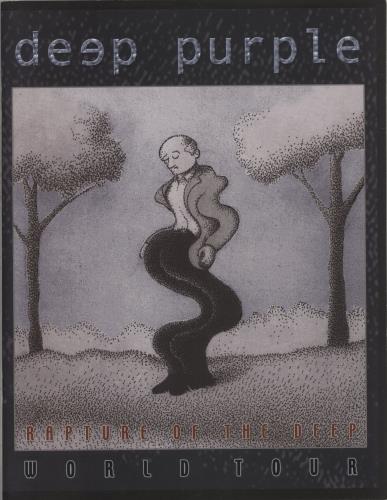 Deep Purple Rapture Of The Deep World Tour + Ticket Stub tour programme UK DEETRRA872451