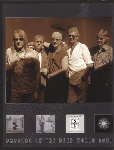 Deep Purple Rapture Of The Deep World Tour + Ticket Stub tour programme UK DEETRRA872451