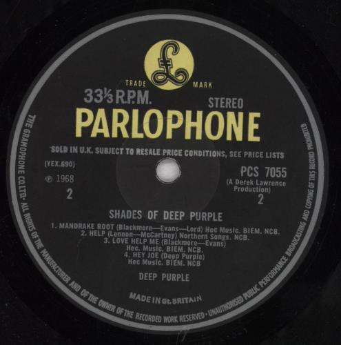 Deep Purple Shades Of Deep Purple - 1st - EX vinyl LP album (LP record) UK DEELPSH701065