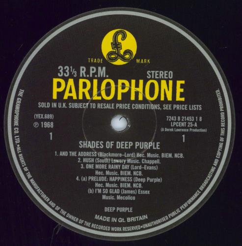 Deep Purple Shades Of Deep Purple - EMI100 Series - 180gm vinyl LP album (LP record) UK DEELPSH98432