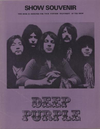 Deep Purple Show Souvenir tour programme UK DEETRSH875572
