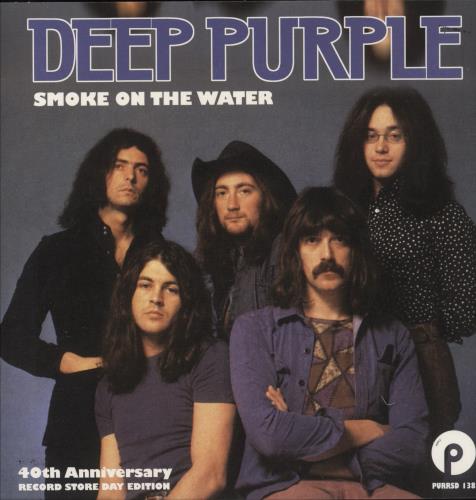 Deep Purple Smoke On The Water - RSD12 - Purple Vinyl 7" vinyl single (7 inch record / 45) UK DEE07SM865724