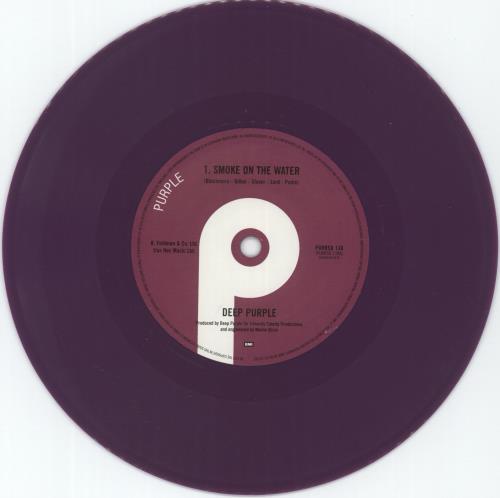 Deep Purple Smoke On The Water - RSD12 - Purple Vinyl 7" vinyl single (7 inch record / 45) UK DEE07SM865724