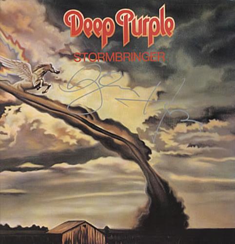 Deep Purple Stormbringer - AUTOGRAPHED vinyl LP album (LP record) Brazilian DEELPST319175