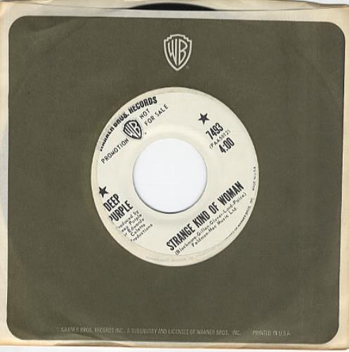 Deep Purple Strange Kind Of Woman 7" vinyl single (7 inch record / 45) US DEE07ST333893