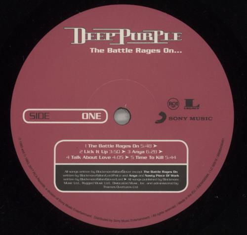 Deep Purple The Battle Rages On - 180gm vinyl LP album (LP record) UK DEELPTH880034