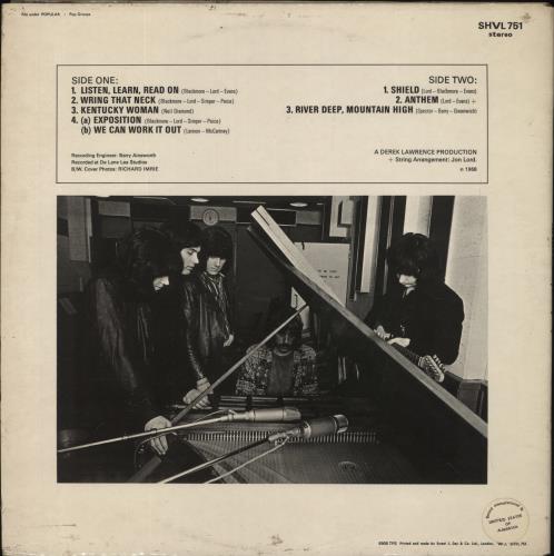 Deep Purple The Book Of Taliesyn - USA Pressing vinyl LP album (LP record) UK DEELPTH859006