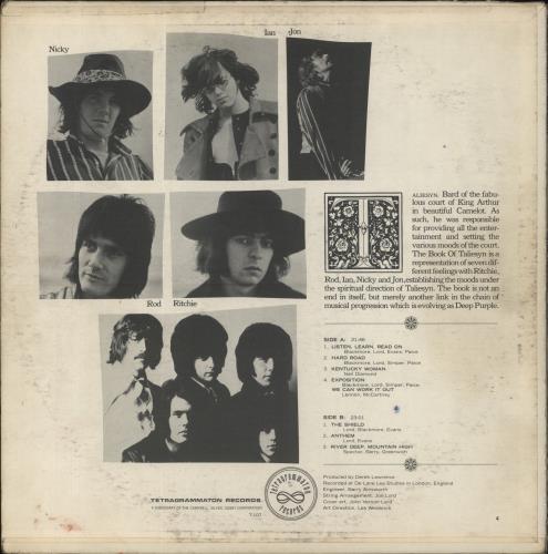 Deep Purple The Book Of Taliesyn vinyl LP album (LP record) US DEELPTH863559