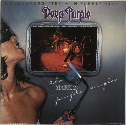 Deep Purple The Mark 2 Purple Singles - Purple Vinyl - VG vinyl LP album (LP record) UK DEELPTH702207