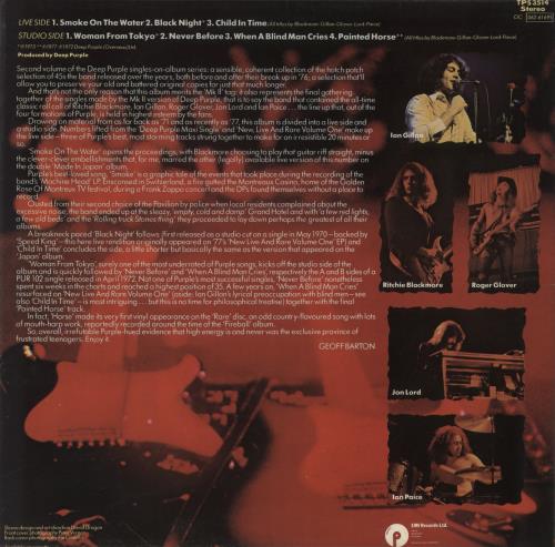 Deep Purple The Mark 2 Purple Singles - Purple Vinyl - VG vinyl LP album (LP record) UK DEELPTH702207