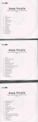 Deep Purple The Platinum Collection CD-R acetate UK DEECRTH664725