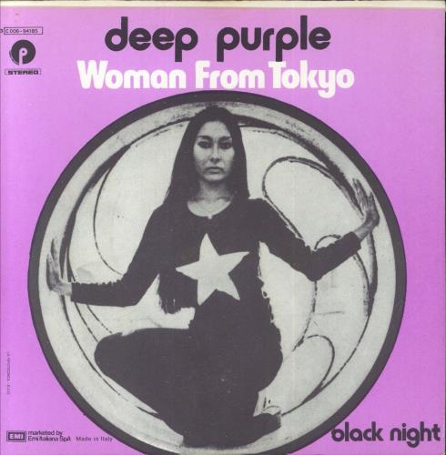 Deep Purple Woman From Tokyo 7" vinyl single (7 inch record / 45) Italian DEE07WO47755