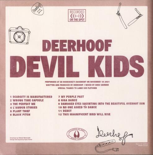 Deerhoof Devil Kids - Blue Vinyl - EX vinyl LP album (LP record) US 3KOLPDE871372