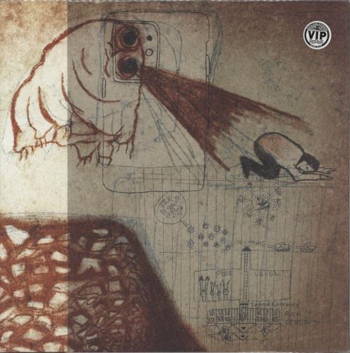 Deerhoof Future Teenage Cave Artists - Blood & Bone Vinyl + Flexi + 5" vinyl LP album (LP record) UK 3KOLPFU871962