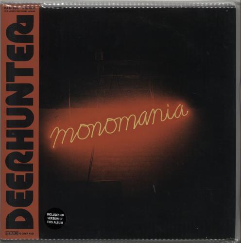 Deerhunter Monomania - Obi + CD vinyl LP album (LP record) US D3ILPMO652673