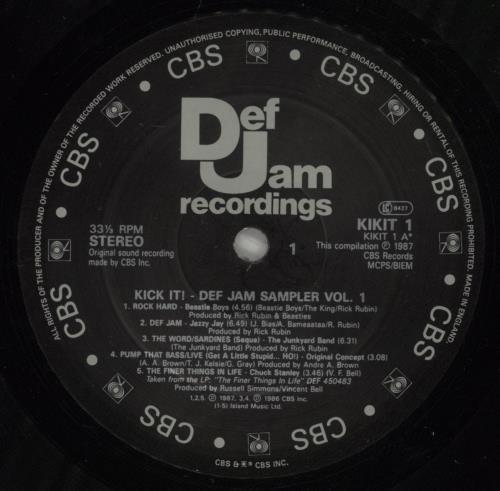 Def Jam Kick It! vinyl LP album (LP record) UK DFJLPKI112651