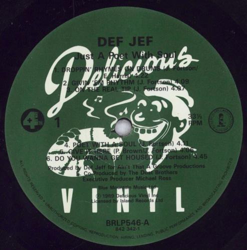 Def Jef Just A Poet With Soul vinyl LP album (LP record) UK Q4ILPJU832420