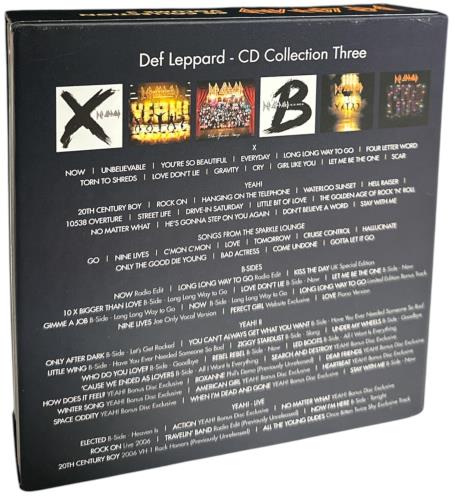 Def Leppard CD Collection Volume 3 CD Album Box Set UK DEFDXCD892335