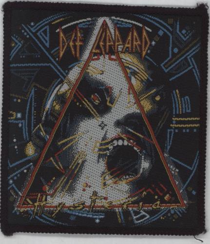 Def Leppard Hysteria + Sew-On Patch 7" vinyl single (7 inch record / 45) UK DEF07HY666792
