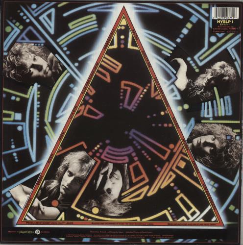 Def Leppard Hysteria - Black Hype Sticker vinyl LP album (LP record) UK DEFLPHY870586