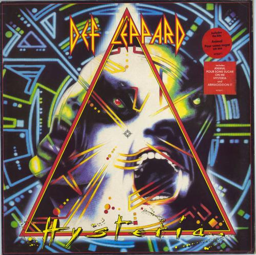 Def Leppard Hysteria - Double Hype-Stickered vinyl LP album (LP record) UK DEFLPHY779970