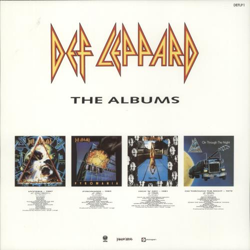 Def Leppard Hysteria - Triangular Stickered P/S + Insert vinyl LP album (LP record) UK DEFLPHY680020