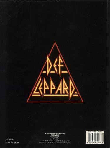 Def Leppard Hysteria sheet music UK DEFSMHY649853