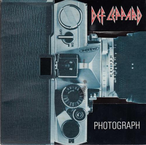 Def Leppard Photograph - Pop-up Camera Sleeve 7" vinyl single (7 inch record / 45) UK DEF07PH01370