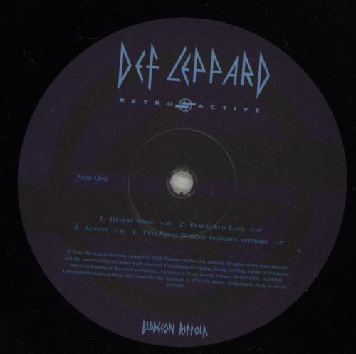 Def Leppard Retro Active 2-LP vinyl record set (Double LP Album) UK DEF2LRE881280
