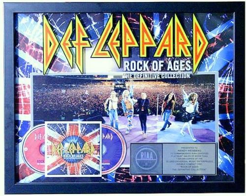 Def Leppard Rock Of Ages: The Definitive Collection award disc US DEFAWRO516444