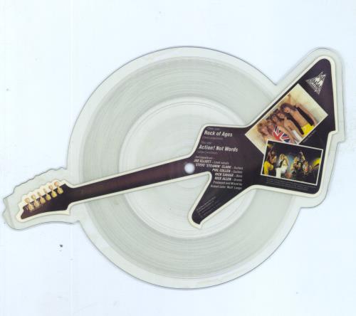 Def Leppard Rock Of Ages shaped picture disc (picture disc vinyl record) UK DEFSHRO00618