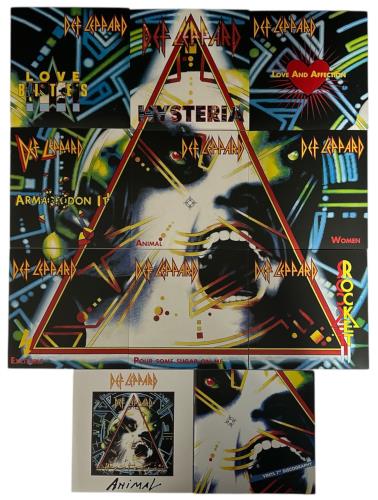Def Leppard The Hysteria Singles 7" single box set UK DEF7XTH741335