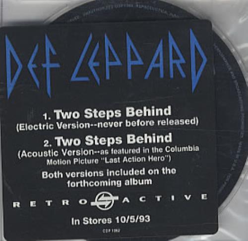 Def Leppard Two Steps Behind - 2 Tracker CD single (CD5 / 5") US DEFC5TW22841