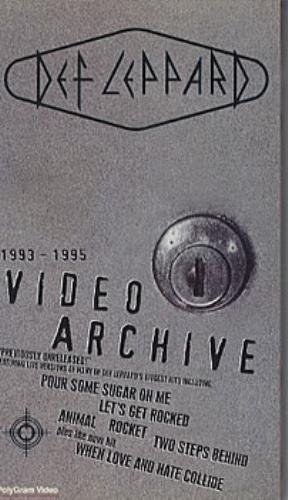 Def Leppard Video Archive video (VHS or PAL or NTSC) UK DEFVIVI179160