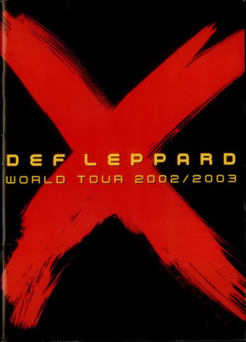 Def Leppard World Tour 2002/2003 tour programme US DEFTRWO544573
