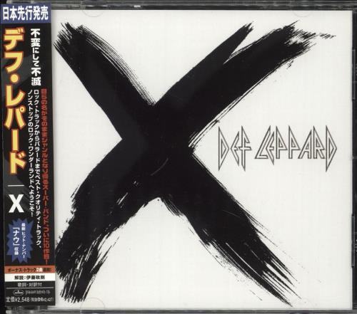 Def Leppard X CD album (CDLP) Japanese DEFCDX255513