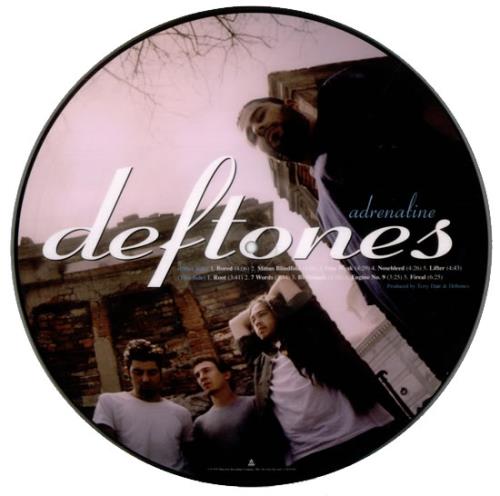 Deftones Adrenaline - Autographed picture disc LP (vinyl picture disc album) US DFTPDAD518085