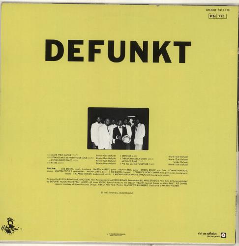 Defunkt Defunkt vinyl LP album (LP record) French H5PLPDE713217