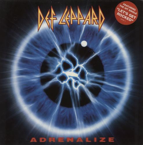 Def Leppard Adrenalize - EX vinyl LP album (LP record) UK DEFLPAD757261